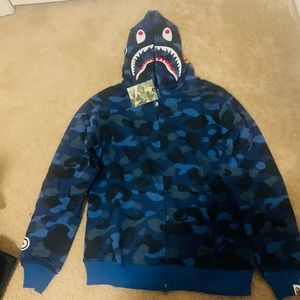 Blu bape hoodie